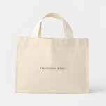 COLLIENATION STREET  Tiny Tote Canvas Bag