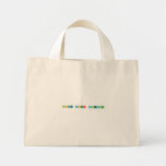 Love your molecules  Tiny Tote Canvas Bag