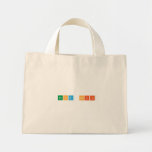 noha seif  Tiny Tote Canvas Bag