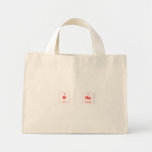 B He  Tiny Tote Canvas Bag