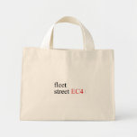 fleet  street  Tiny Tote Canvas Bag