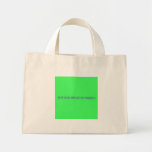 keep calm and just be yourself  Tiny Tote Canvas Bag