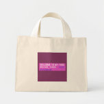 WELCOME TO MY FROG #ULFAH_TIARA     Tiny Tote Canvas Bag