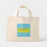 Diamond  Tiny Tote Canvas Bag