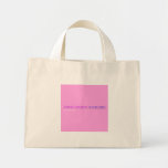coral cresent  Tiny Tote Canvas Bag