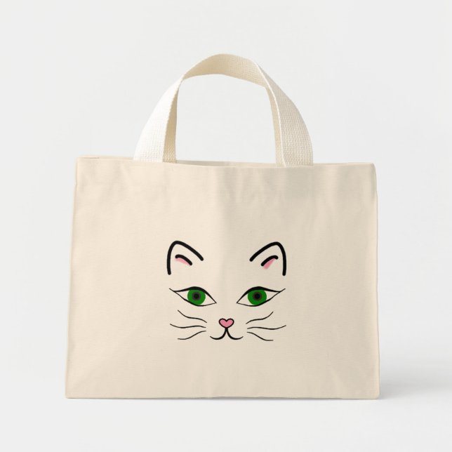 Tiny Tote - Kitty Face (Front)