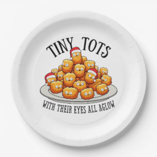 Tiny Tots Funny Christmas Plates Paper