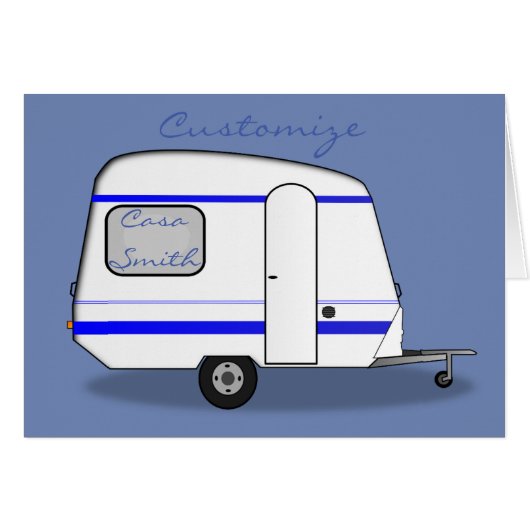Tiny trailer gypsy caravan Thunder_Cove any color Cards (Front Horizontal)