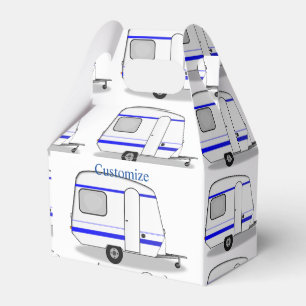 Tiny trailer gypsy caravan Thunder_Cove any color Favor Boxes