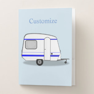 Tiny trailer gypsy caravan Thunder_Cove any color Pocket Folder