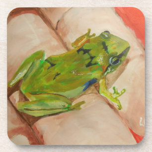 Tiny Tropical Frog Beverage Coaster
