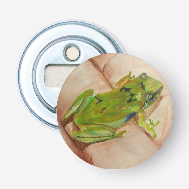 Tiny Tropical Frog Bottle Opener (Front)