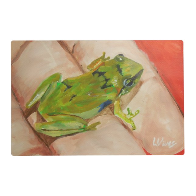Tiny Tropical Frog Placemat (Front)