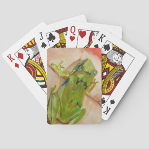 Tiny Tropical Frog Poker Cards