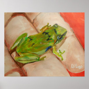 Tiny Tropical Frog Poster