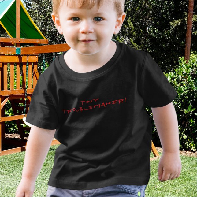 Tiny Troublemaker Funny Toddler T-shirt (Creator Uploaded)