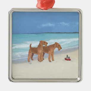 Tiny Tugboat Metal Ornament