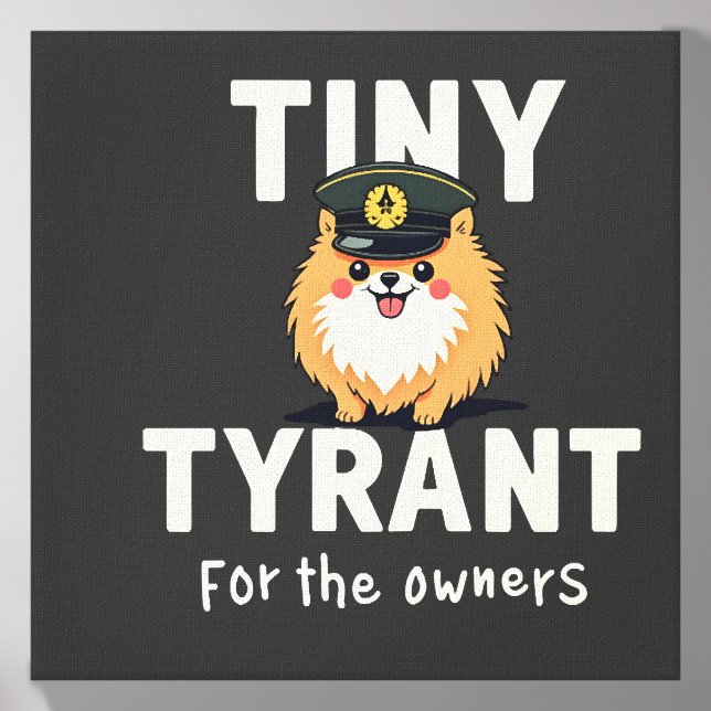 Tiny Tyrant Canvas Photo Tile (Front Set)