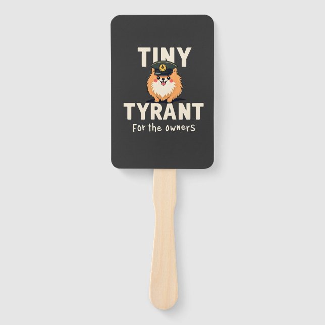 Tiny Tyrant Hand Fan (Front)