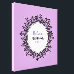TINY VINES Bat Mitzvah Sign-In Board Canvas Print<br><div class="desc">Welcome to my store! Did you know that you can make this ANY color you want? Its true,  also I can help you customize this in ANY way! Email me requests at marlalove@hotmail.com</div>
