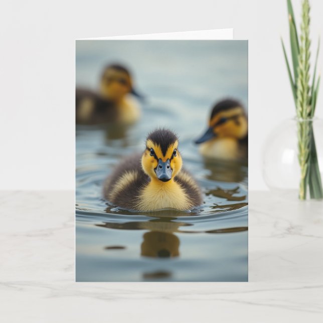 Tiny Waterfowl Portrait Card (Front)