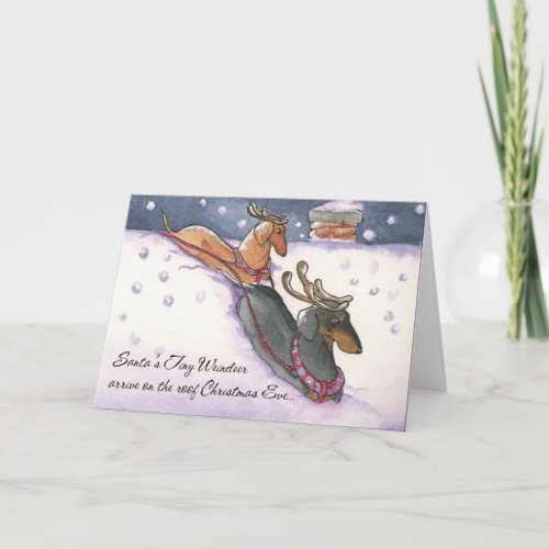 Tiny Weindeer Christmas Card