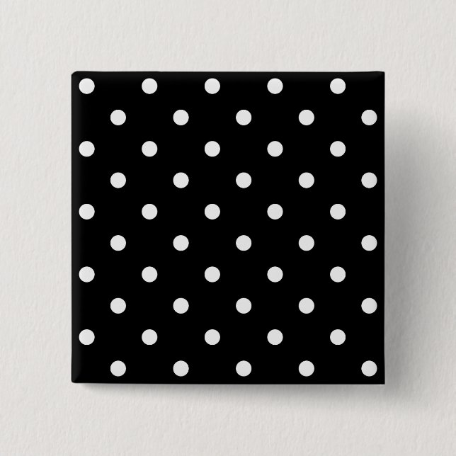 Tiny White Polka Dots Pinback Button (Front)