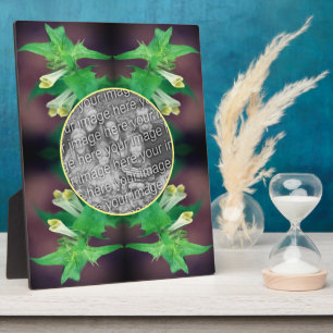 Tiny White Wildflower Create Your Own Photo Plaque