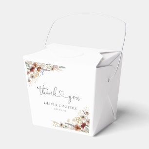 Tiny Wildflower Baby Shower Favor Box