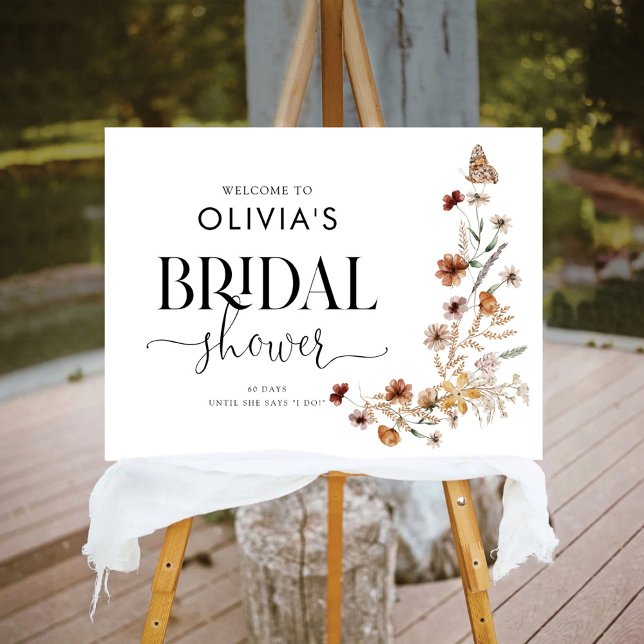 Tiny Wildflower Bridal Shower Foam Boards (Creator Uploaded)