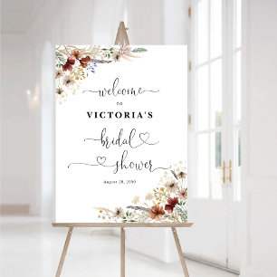 Tiny Wildflower Bridal Shower Foam Boards