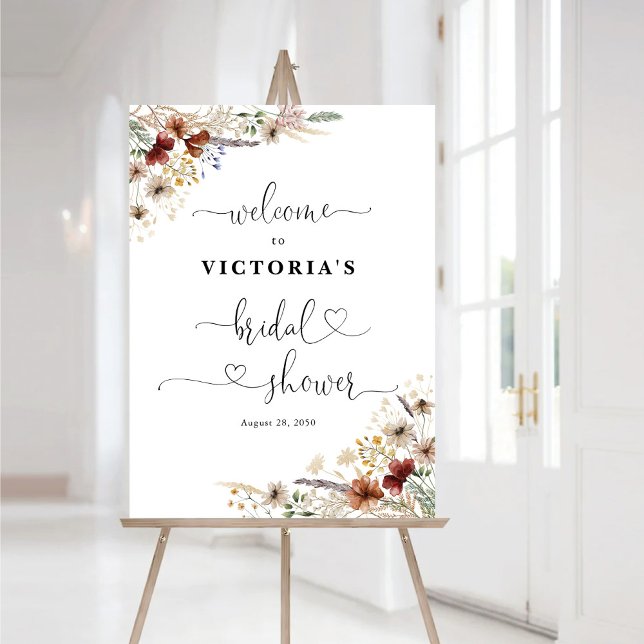 Tiny Wildflower Bridal Shower Foam Boards (Creator Uploaded)