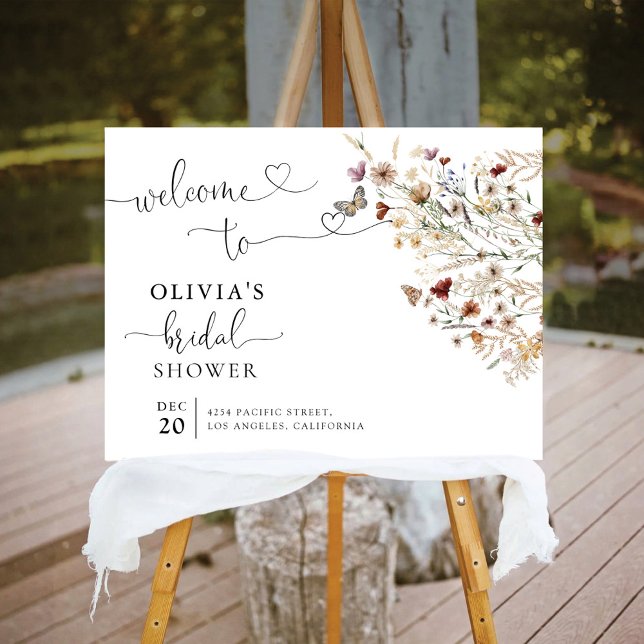 Tiny Wildflower Bridal Shower Foam Boards (Creator Uploaded)