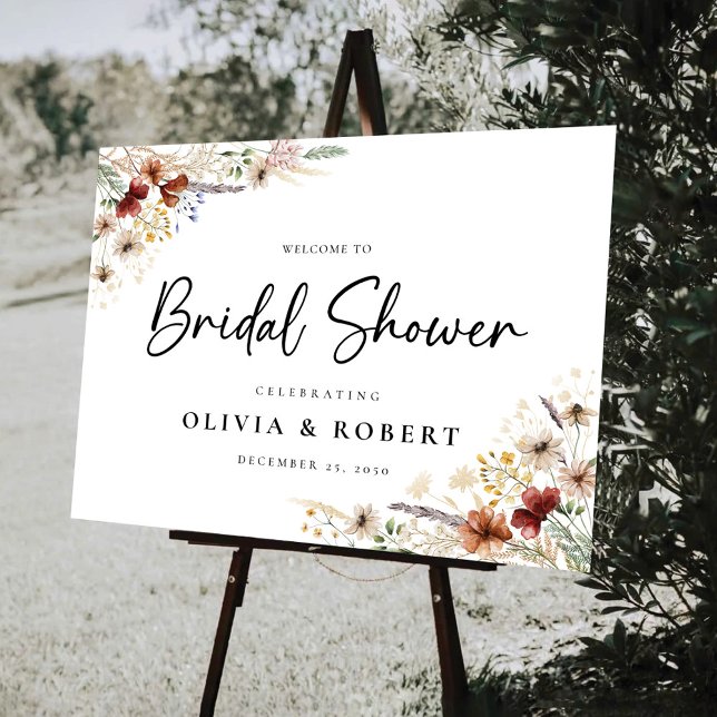 Tiny Wildflower Bridal Shower Foam Boards (Creator Uploaded)