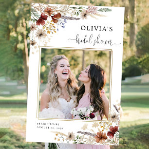 Tiny Wildflower Bridal Shower Photo Prop Foam Board