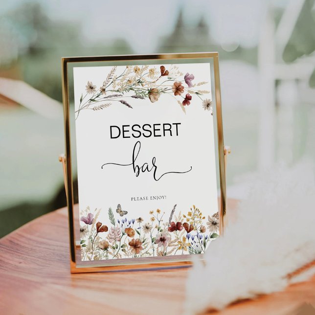 Tiny Wildflower Dessert Bar Sign (Creator Uploaded)