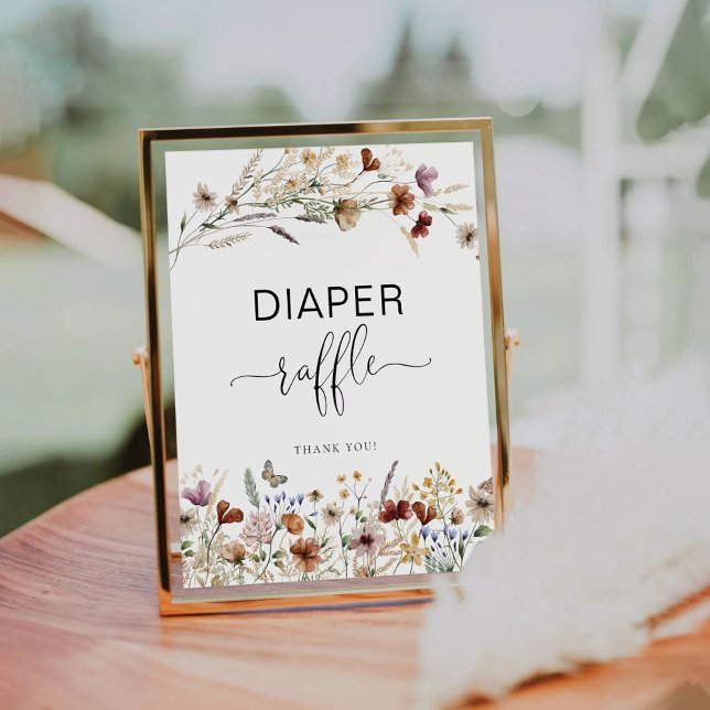 Tiny Wildflower Diaper Raffle Sign (Creator Uploaded)