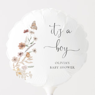Tiny Wildflower It's A Boy Floral Balloon