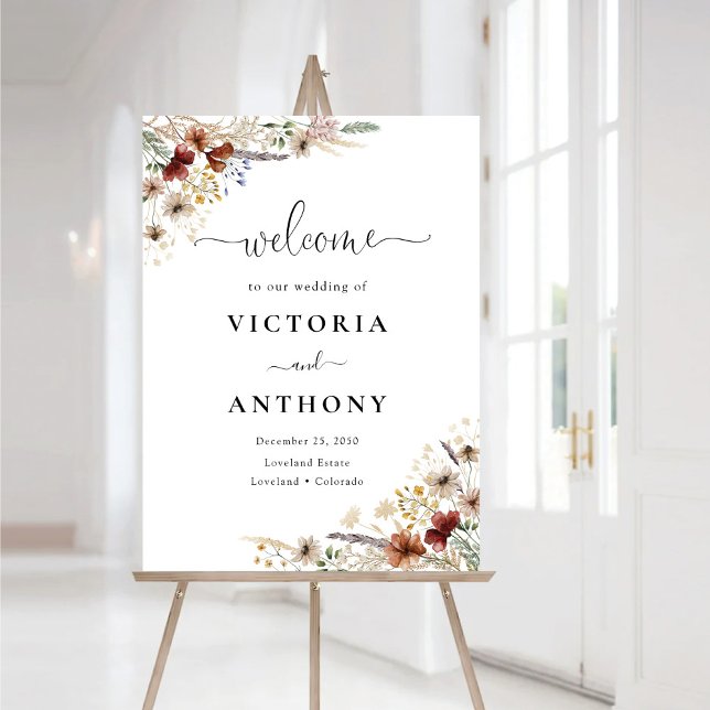 Tiny Wildflower Wedding Foam Boards (Creator Uploaded)