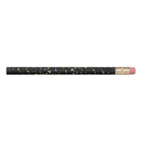 Tiny Yellow Grey Black Terrazzo Pencil