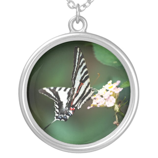 Tiny Zebra Necklace (Front)