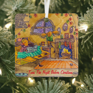TinyTown "Twas The Night Before Christmas" Metal Ornament
