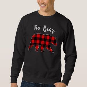 Tio Bear Buffalo Plaid Matching Family Group Chris Sweatshirt