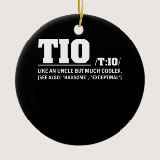 Tio Definition Father's Day Spanish Uncle Ceramic Ornament