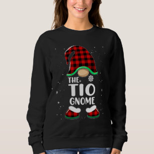 Tio Gnome Buffalo Plaid Matching Family Christmas Sweatshirt