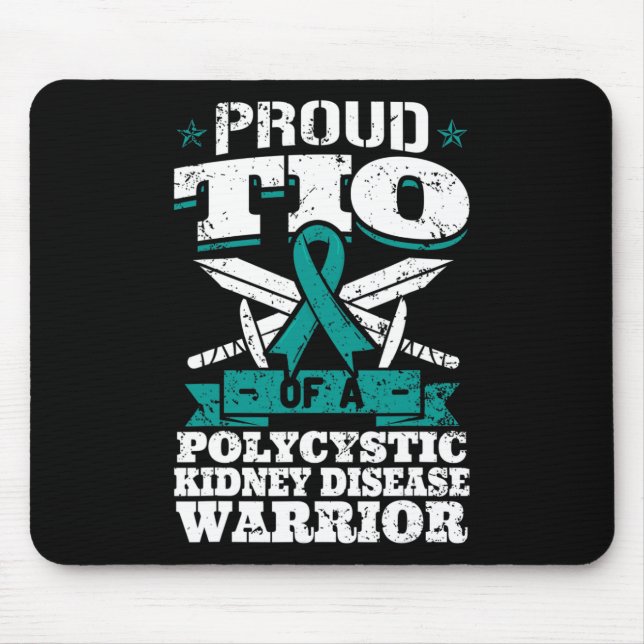 Tio Of A Polycystic Kidney Disease Warrior Uncle P Mouse Pad (Front)