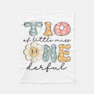 Tio Of Little Miss Onederful 1st Birthday Girl Dai Fleece Blanket