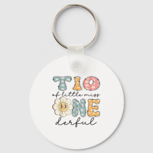 Tio Of Little Miss Onederful 1st Birthday Girl Dai Keychain