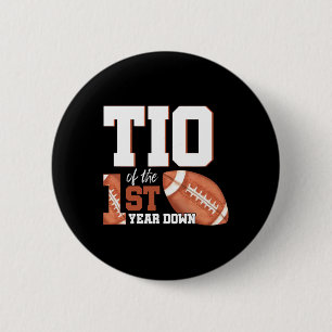 Tio Of The 1 Year Old Birthday Football 1st Year D Button