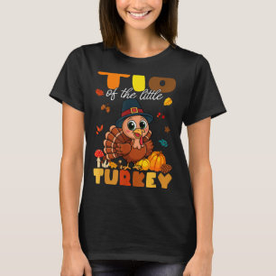 Tio Of The Little Turkey Thanksgiving Baby Shower  T-Shirt